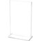 Plymor Clear Acrylic Sign Display / Literature Holder (Top-Load), 5.5" W x 8.5" H